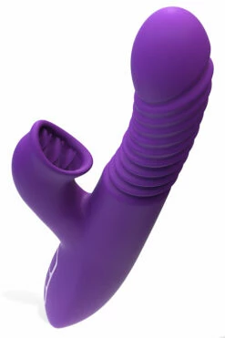 Pipedream Thrusting 9.5" Rabbit Vibrator With Heat Function & Petal Stimulator -Women's Sex Toys Shop large 4 270
