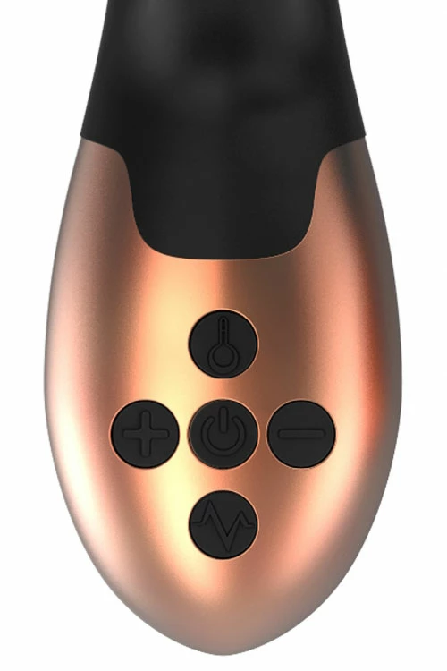 Shots Toys 7.9" Silicone Rabbit Vibrator with Heating 4 Shots Toys 7.9" Silicone Rabbit Vibrator with Heating - Image 4
