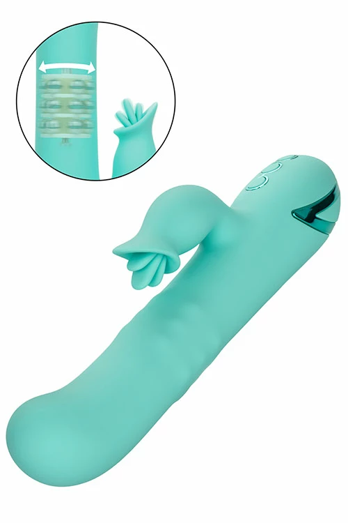 California Exotic Bel Air Bombshell Rabbit Vibrator with Clitoral Teaser 4 California Exotic Bel Air Bombshell Rabbit Vibrator with Clitoral Teaser - Image 4