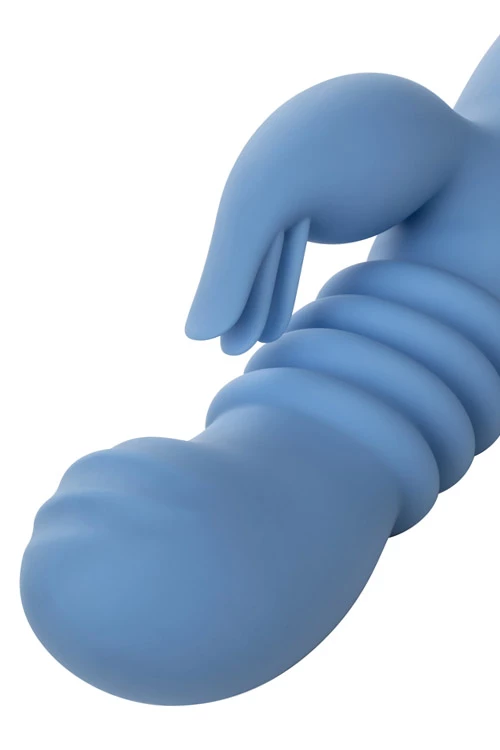 California Exotic 8" Thrusting Silicone G-Spot Rabbit with Flicking Teaser 4 California Exotic 8" Thrusting Silicone G-Spot Rabbit with Flicking Teaser - Image 4