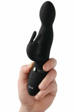 Vive Niva 8.5" Rabbit Vibrator With Rotating G-Spot Tip -Women's Sex Toys Shop large 4 334