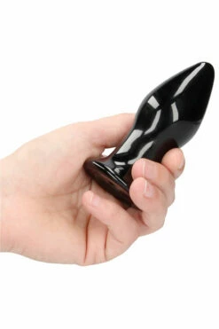 Shots Stretchy - 4.13" Handblown Glass Vibrating Anal Plug - With Suction Cup & Remote Control -Women's Sex Toys Shop large 4 430