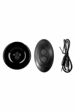 Shots Prickly - 4.33" Handblown Glass Vibrating Anal Plug With Suction Cup and Remote Control -Women's Sex Toys Shop large 4 439