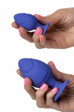California Exotic Cheeky Purple Silicone Butt Plug Set (2 Pce) 7 California Exotic Cheeky Purple Silicone Butt Plug Set (2 Pce) -Women's Sex Toys Shop large 4 464