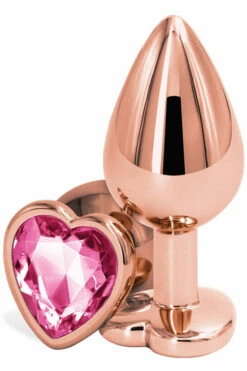 Nsnovelties 3.2" Butt Plug With Crystal Heart Base 7 Nsnovelties 3.2" Butt Plug With Crystal Heart Base -Women's Sex Toys Shop large 4 466
