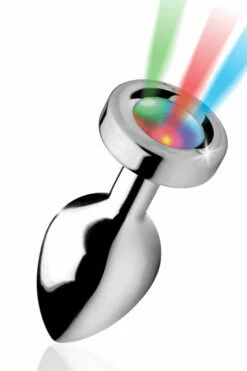 Booty Sparks Light Up 3.4" Metal Butt Plug -Women's Sex Toys Shop large 4 472