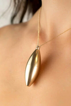 Wild Secrets Polished Gold Metal Vibrator Necklace -Women's Sex Toys Shop large 4 49