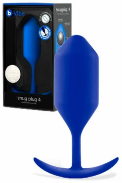 B-Vibe Snug Plug 4 - 5.2" Weighted Butt Plug -Women's Sex Toys Shop large 4 492