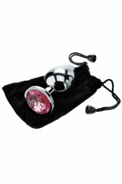 Adam and Eve 3.7" Metal Butt Plug With Faux Jewel Base 7 Adam and Eve 3.7" Metal Butt Plug With Faux Jewel Base -Women's Sex Toys Shop large 4 508