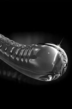 Pipedream 7.1" Hand Blown Glass Dildo with Suction Base -Women's Sex Toys Shop large 4 558