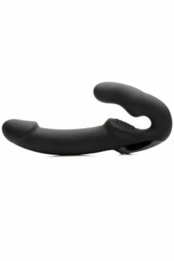 Strap U 9.5" Vibrating Silicone Strapless Strap On with Remote -Women's Sex Toys Shop large 4 616
