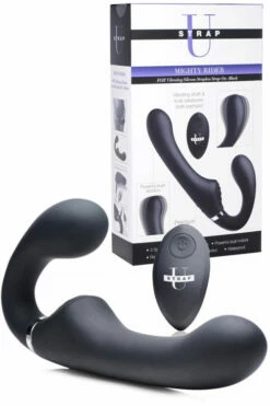 Strap U Vibrating 8.4" Strapless Strap On With Remote -Women's Sex Toys Shop large 4 617