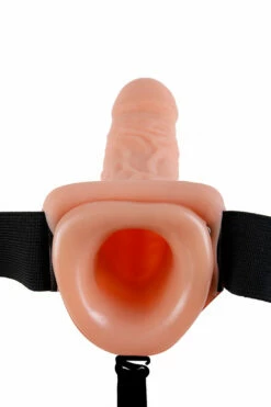 Pipedream Realistic Hollow 11" Vibrating Strap On -Women's Sex Toys Shop large 4 629