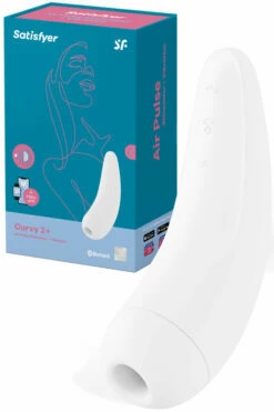 Satisfyer Curvy 2 Plus Air Pulse Silicone Clitoral Stimulator With Vibration & App -Women's Sex Toys Shop large 4 86