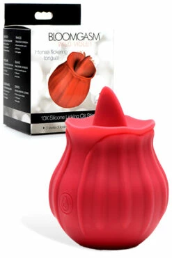 Inmi Bloomgasm Wild Violet - 3" Clitoral Vibrator with Licking Tongue -Women's Sex Toys Shop large 4 92