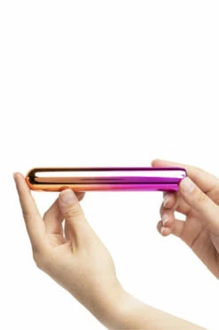 NU Sensuelle 7.8" Rechargeable Rumba Ombre Metal Vibrator -Women's Sex Toys Shop large 5 122