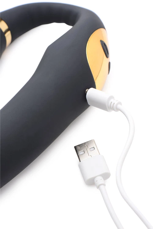 Inmi 7.4" Come-Hither Vibrator With Poseable Clitoral Stimulator 5 Inmi 7.4" Come-Hither Vibrator With Poseable Clitoral Stimulator - Image 5