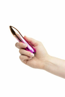 NU Sensuelle 5" Rechargeable Hourglass Ombre Metal Vibrating Bullet -Women's Sex Toys Shop large 5 187