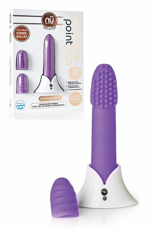 NU Sensuelle 3.6" Rechargeable Point Plus Vibrating Bullet 5 NU Sensuelle 3.6" Rechargeable Point Plus Vibrating Bullet - Image 5