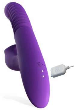 Pipedream Thrusting 9.5" Rabbit Vibrator With Heat Function & Petal Stimulator -Women's Sex Toys Shop large 5 197
