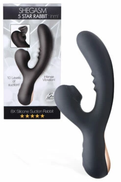Inmi Shegasm 8.7" Silicone Suction Rabbit Vibrator -Women's Sex Toys Shop large 5 211