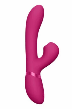 Shots Toys 8.8" Hide Thumping Rabbit Vibrator with Airwave Clitoral Stimulator -Women's Sex Toys Shop large 5 236
