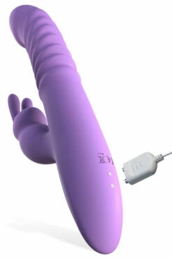 Pipedream Thrusting 9.5" Rabbit Vibrator With Heat Function -Women's Sex Toys Shop large 5 253