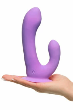 Pipedream Dual Motor 6.9" Rabbit Vibrator with Suction Cup Base -Women's Sex Toys Shop large 5 259