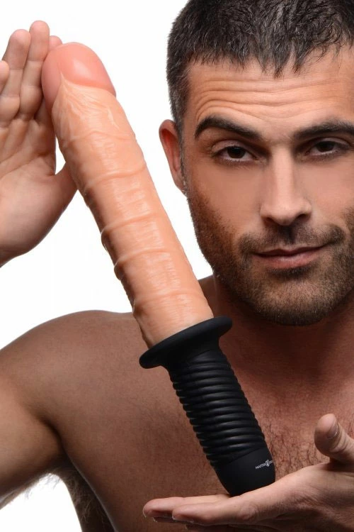 Master Series 9" Realistic Vibrating Dildo Thruster 5 Master Series 9" Realistic Vibrating Dildo Thruster - Image 5