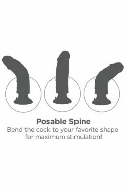 Pipedream 8" Realistic Vibrating Cock with Removable Suction Cup Base -Women's Sex Toys Shop large 5 270