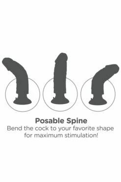 Pipedream 6" Realistic Vibrating Cock with Removable Suction Cup Base -Women's Sex Toys Shop large 5 271