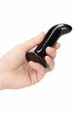 Shots Prickly - 4.33" Handblown Glass Vibrating Anal Plug With Suction Cup and Remote Control -Women's Sex Toys Shop large 5 314