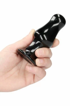 Shots Missy - 4.3" Handblown Glass Vibrating Anal Plug with Suction Cup & Remote Control -Women's Sex Toys Shop large 5 316