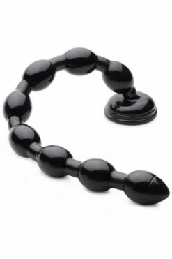 Hosed Flexible Beaded 19" Anal Snake with Suction Base -Women's Sex Toys Shop large 5 330