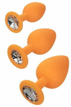 California Exotic Cheeky Gems Silicone Anal Training Kit (3 pce) -Women's Sex Toys Shop large 5 354