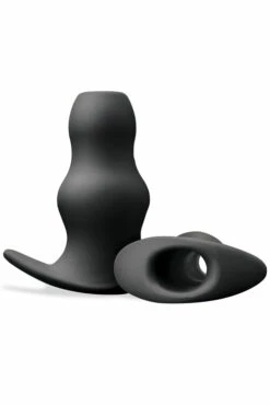 Nsnovelties Hollow Rippled Silicone Butt Plug Set (3 Pce) -Women's Sex Toys Shop large 5 362