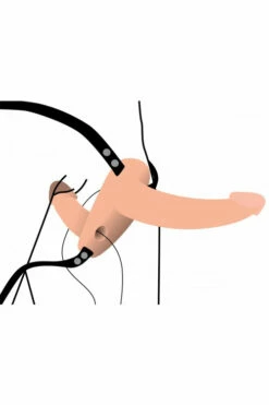 Strap U Vibrating Silicone Double Dildo with Harness -Women's Sex Toys Shop large 5 376