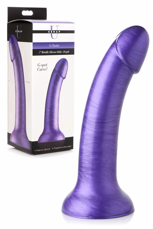 Strap U G-Tastic 7" Metallic Silicone Dildo 5 Strap U G-Tastic 7" Metallic Silicone Dildo - Image 5