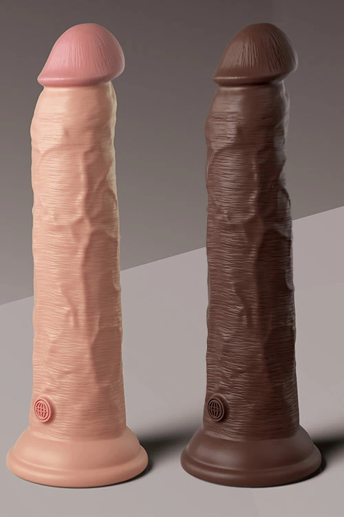 Pipedream King Cock Elite Dual Density Vibrating 9" Silicone Dildo 5 Pipedream King Cock Elite Dual Density Vibrating 9" Silicone Dildo - Image 5