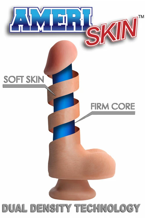 USA Cocks Dual Layer 9" Realistic Dildo with Balls & Suction Cup 5 USA Cocks Dual Layer 9" Realistic Dildo with Balls & Suction Cup - Image 5
