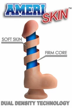 USA Cocks Dual Layer 12" Realistic Dildo with Balls & Suction Cup -Women's Sex Toys Shop large 5 422