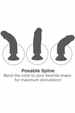 Pipedream 9" Realistic Vibrating Dildo With Suction Base -Women's Sex Toys Shop large 5 427