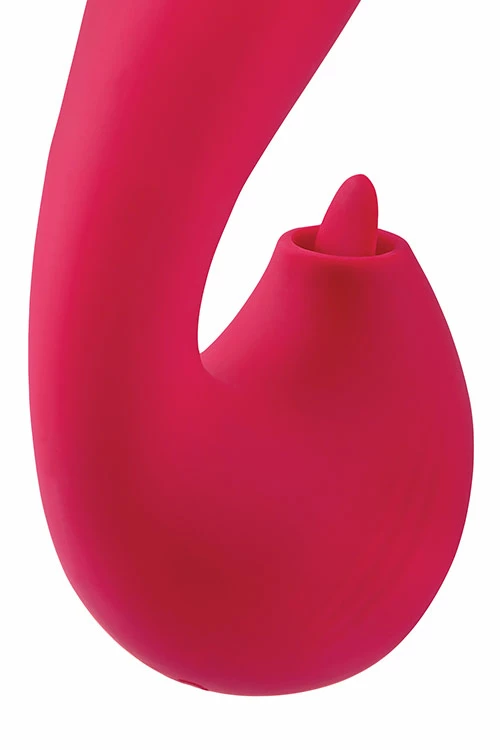 Adam and Eve 5.8" Clitoral & G-Spot Loving Thumping Vibrator with Tongue 5 Adam and Eve 5.8" Clitoral & G-Spot Loving Thumping Vibrator with Tongue - Image 5