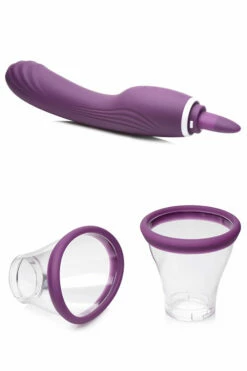 Inmi 9.6" Vibrating Pump with Tongue Stimulator & G-Spot Handle 10 Inmi 9.6" Vibrating Pump with Tongue Stimulator & G-Spot Handle -Women's Sex Toys Shop large 5 85