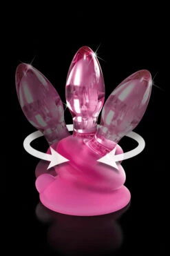 Pipedream 3.2" Glass Butt Plug with Suction Base -Women's Sex Toys Shop large 6 201