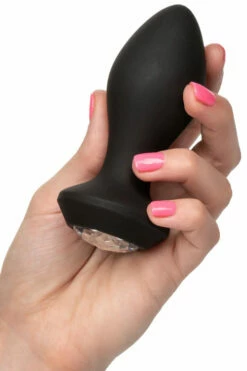 California Exotic Vibrating 3.75" Silicone Butt Plug with Gem Base Control 11 California Exotic Vibrating 3.75" Silicone Butt Plug with Gem Base Control -Women's Sex Toys Shop large 6 204