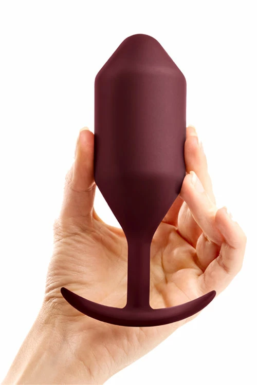 B-Vibe Snug Plug 5 - 5.9" Weighted Butt Plug 6 B-Vibe Snug Plug 5 - 5.9" Weighted Butt Plug - Image 6