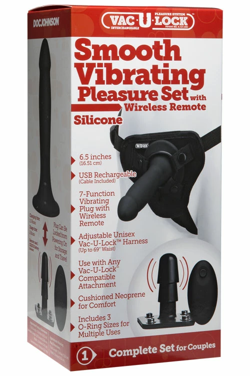 Doc Johnson Vac-U-Lock Semi-Realistic 6.5" Silicone Dildo Vibrating Set 6 Doc Johnson Vac-U-Lock Semi-Realistic 6.5" Silicone Dildo Vibrating Set - Image 6