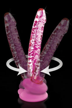 Pipedream 6.7" Realistic Glass Dildo with Suction Base -Women's Sex Toys Shop large 6 246