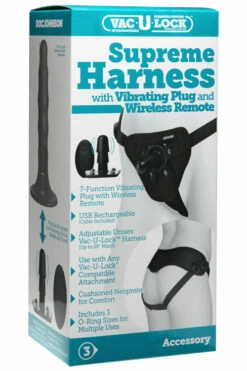 Doc Johnson Vac-U-Lock Harness with Vibrator Converter & Remote -Women's Sex Toys Shop large 6 275